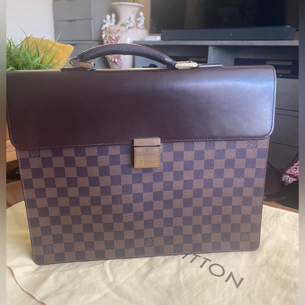 LV Damier Ebene Altona PM Briefcase